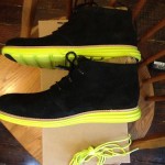 NEW Cole Haan Lunargrand Chukka Sz. 9.5 Black Suede Volt 10