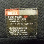 DIESEL “BILCO II” Black Leather W/Rubber Sole Shoes – Sz 13 (item #F042)