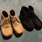 2 Pairs Clarks Wallabee Black Tan Suede 10.5