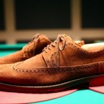 COLE HAAN NIKE AIR WING TIP OXFORD BROWN SUEDE LEATHER MEN’S SZ 10