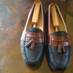 “VINTAGE” BEAUTIFUL & CLEAN TWO~TONE COLE HAAN THREADED TASSEL LOAFER SZ11(M)WOW