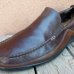 MENS DRESS SHOE COLE HAAN SIZE 9.5M BROWN LEATHER CASUAL SLIP ON DRIVER LOAFERS