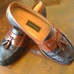 “VINTAGE” BEAUTIFUL & CLEAN TWO~TONE COLE HAAN THREADED TASSEL LOAFER SZ11(M)WOW