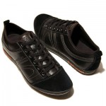 $225 Hugo Boss ORANGE Label Sneakers Black Mens Shoes 10 43 Trainers Walking .5