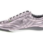 HUGO BOSS GREEN LABEL ‘Gilmour Shiny’ Silver Metallic Fashion Sneakers NEW NIB