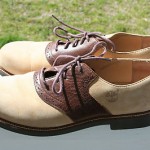 Men’s Timberland Leather & Suede Two Tone Saddle Oxford Shoes Waterproof – 10.5M