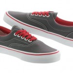 Vans Era VN-0QFK7OT Pop Charcoal Red Canvas Casual Shoes Men