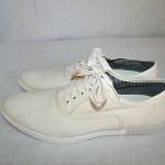 Mens Hugo Boss Orange Label Beige Boston Canvas Sneaker Shoes Size 42