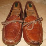 Mens Cole Haan Country Brn All Leather Driving Moccasins sz 12 D