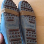 Mens New Cole Haan Nike Air Grant Suede DRIVING Loafers Shoes size 12 Blue
