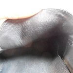Hugo Boss Black Leather Slip Ons Loafers Silver Horse Bit Buckle Mens 10 VGUC