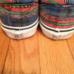 VAN DOREN VANS ERA SHOES SIZE 11 MULTI STRIPE GREAT CONDITION