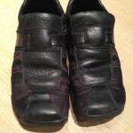Diesel “Leon” Black Leather Black Nylon sz 10.5 AWESOME KICKS