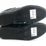 HUGO BOSS BLACK LABEL WEDDIO BLACK SHOES FUR BOOTS 100% LEATHER NEW SZ 10 43