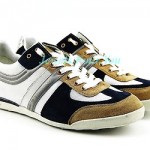 HUGO BOSS ORANGE LABEL WHITE BLUE SHOES SNEAKERS LEATHER & NYLON NEW SIZE 10 43