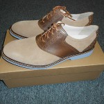 New Cole Haan Air Franklin Saddle Oxford Milkshake Suede Size 9-1/2M
