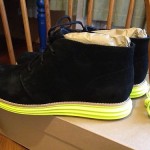 NEW Cole Haan Lunargrand Chukka Sz. 9.5 Black Suede Volt 10