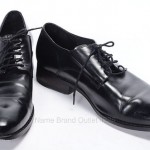 COLE HAAN 9.5 black leather NIKE AIR COLTON oxford derby plain toe shoe C08894
