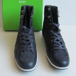 HUGO BOSS  MORNINGSIDE TRACK LEATHER BOOTS  Size 13