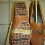 NEW MENS COLE HAAN “AIR GRANT” BROWN/TAN LEATHER SLIP ON SHOES SIZE 11 M  $158