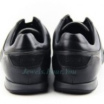 HUGO BOSS BLACK LABEL GRAMIO BLACK SHOES SNEAKERS LEATHER NEW SZ 10 43