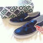 NWT Kenzo Paris Vans leopard Blue Men’s classic slip on SZ 9 Authentic Era Low