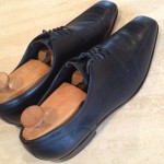 HUGO BOSS BLACK Dress Oxford Moc Toe Men’s Shoes SZ 12 Excellent!