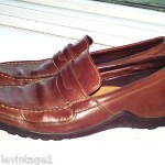 COLE HAAN SOFT LEATHER DRVING MOCCASINS PENNY LOAFERS 10 M BROWN WORN ONCE