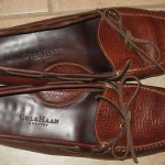 Mens Cole Haan Country Brn All Leather Driving Moccasins sz 12 D