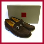 COLE HAAN nike air barrett mens 9 brown suede loafers
