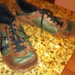 DIESEL Shoes*LEATHER*size 12 men’s*DIESEL shoes mens brwn grn*REMY model*EUR 45*