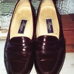 RARE BRAGANO BY COLE HAAN CORDOVAN LEATHER PENNY LOAFERS 12 M SHOES MADE ITALY