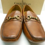 NEW COLE HAAN PASEO BIT  BRITISH TAN LEATHER DRIVING MOCS WITH METAL BIT