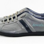 HUGO BOSS BLACK LABEL WEBIO GRAY SHOES SNEAKERS 100% LEATHER NEW SZ 10 43
