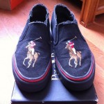 Ralph Lauren Polo Noah Slip On Big Pony Red Black Nike Vans