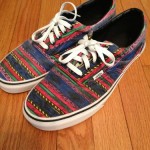 VAN DOREN VANS ERA SHOES SIZE 11 MULTI STRIPE GREAT CONDITION