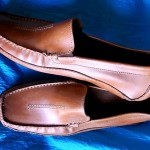 Men’s Clarks England Lt Brown Leather Casual Driving Moc’s Shoes sz 46 / US 9.5