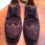 Men’s Cole Haan Brown Suede Wingtip Oxfords, New Never Worn, 8 M