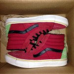 Vans Sk8 Hi Supreme Bad Brains Size 9.5 mens Red Green
