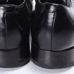 COLE HAAN 9.5 black leather NIKE AIR COLTON oxford derby plain toe shoe C08894