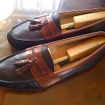 “VINTAGE” BEAUTIFUL & CLEAN TWO~TONE COLE HAAN THREADED TASSEL LOAFER SZ11(M)WOW