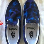 NWT Kenzo Paris Vans leopard Blue Men’s classic slip on SZ 9 Authentic Era Low