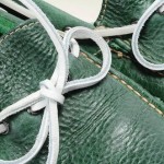 COLE HAAN 9.5 green leather DRIVING MOCCASIN moc toe loafer driver shoe C10666