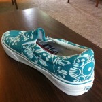 Vtg. 2007 Vans Authentic SF Duke Kahanamoku Lake Blue /True White Slip On Mint!!