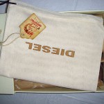 NIB $165 Mens Diesel “Onestyle” Brunette Leather Loafers Shoes Boots VERY NICE!