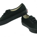Vans Authentic VN-0EE3BKA NIB All Black Canvas Shoes Men