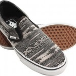 VANS CLASSIC SLIP ON VAN DOREN BLACK STRIPES US 9.5 UK 8.5