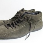 [ Two Pairs of Size 10 Hugo Boss Sneakers 1 Brown Suede 1 White Vinyl ]