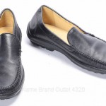 COLE HAAN COLLECTION 8 black leather NIKE AIR moc toe loafer shoe C06218 NEW