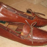 Mens Cole Haan Country Brn All Leather Driving Moccasins sz 12 D